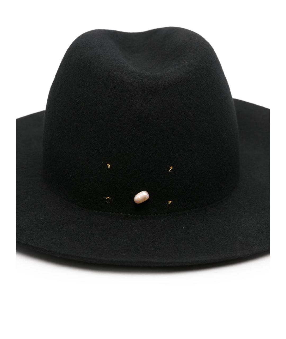 FORTE FORTE Черная шерстяная шляпа, фото 2