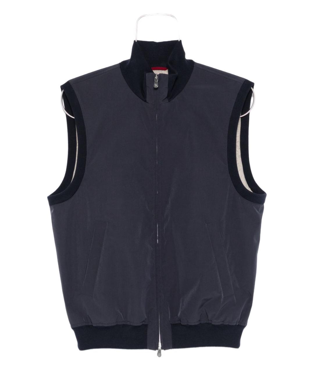 BRUNELLO CUCINELLI Синий полиамидовый жилет, фото 1