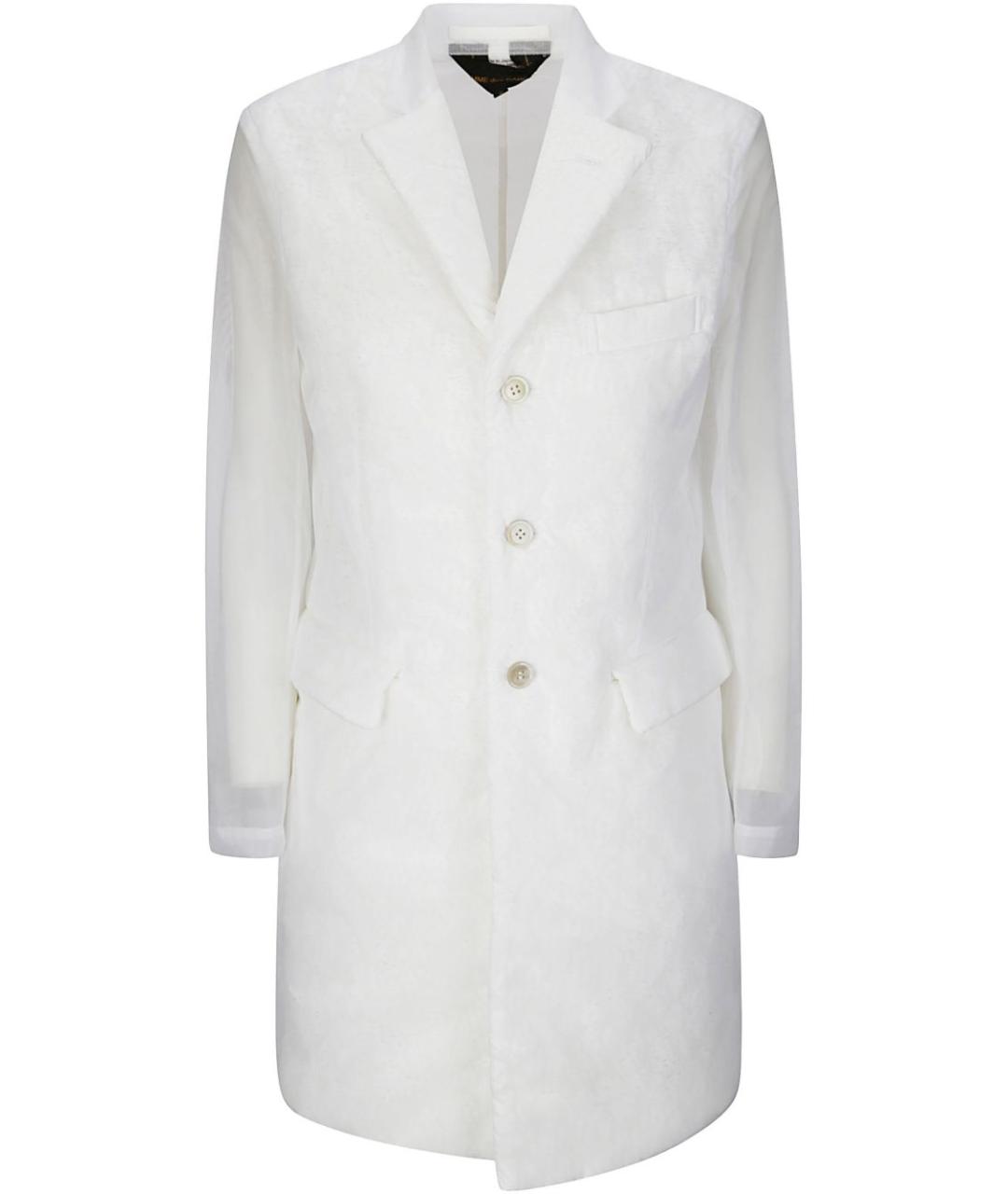 COMME DES GARÇONS Белое полиамидовое пальто, фото 1