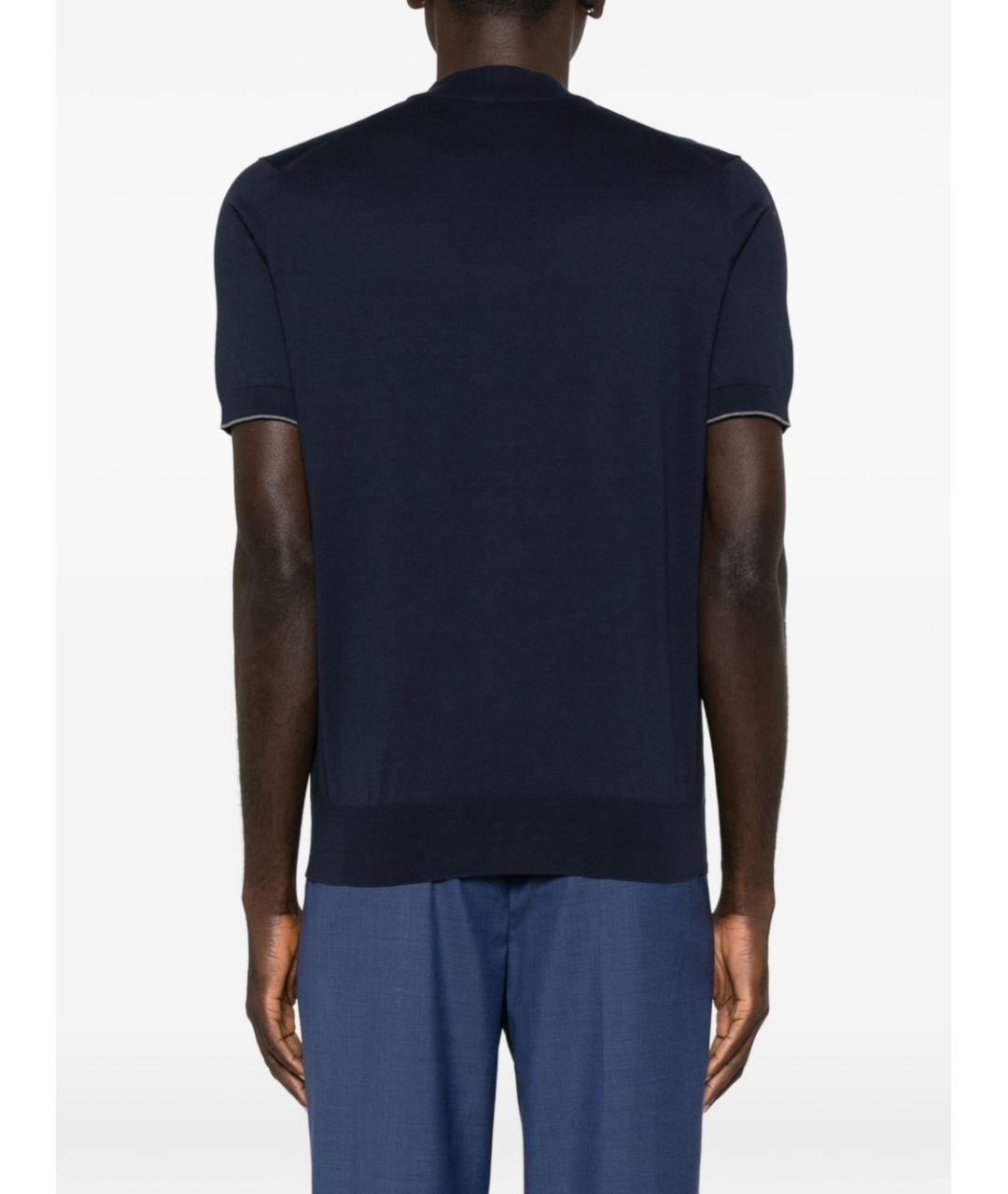 BRUNELLO CUCINELLI Темно-синий джемпер / свитер, фото 3