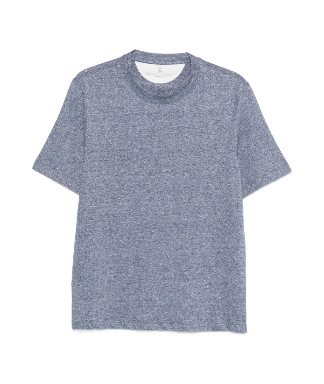 BRUNELLO CUCINELLI Синяя футболка, фото 1