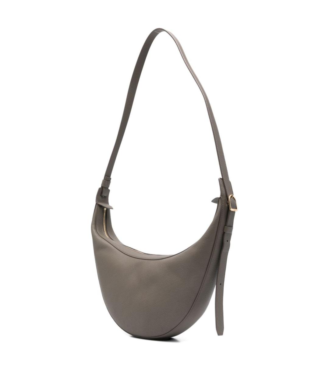 KHAITE Серая кожаная сумка через плечо, фото 4
