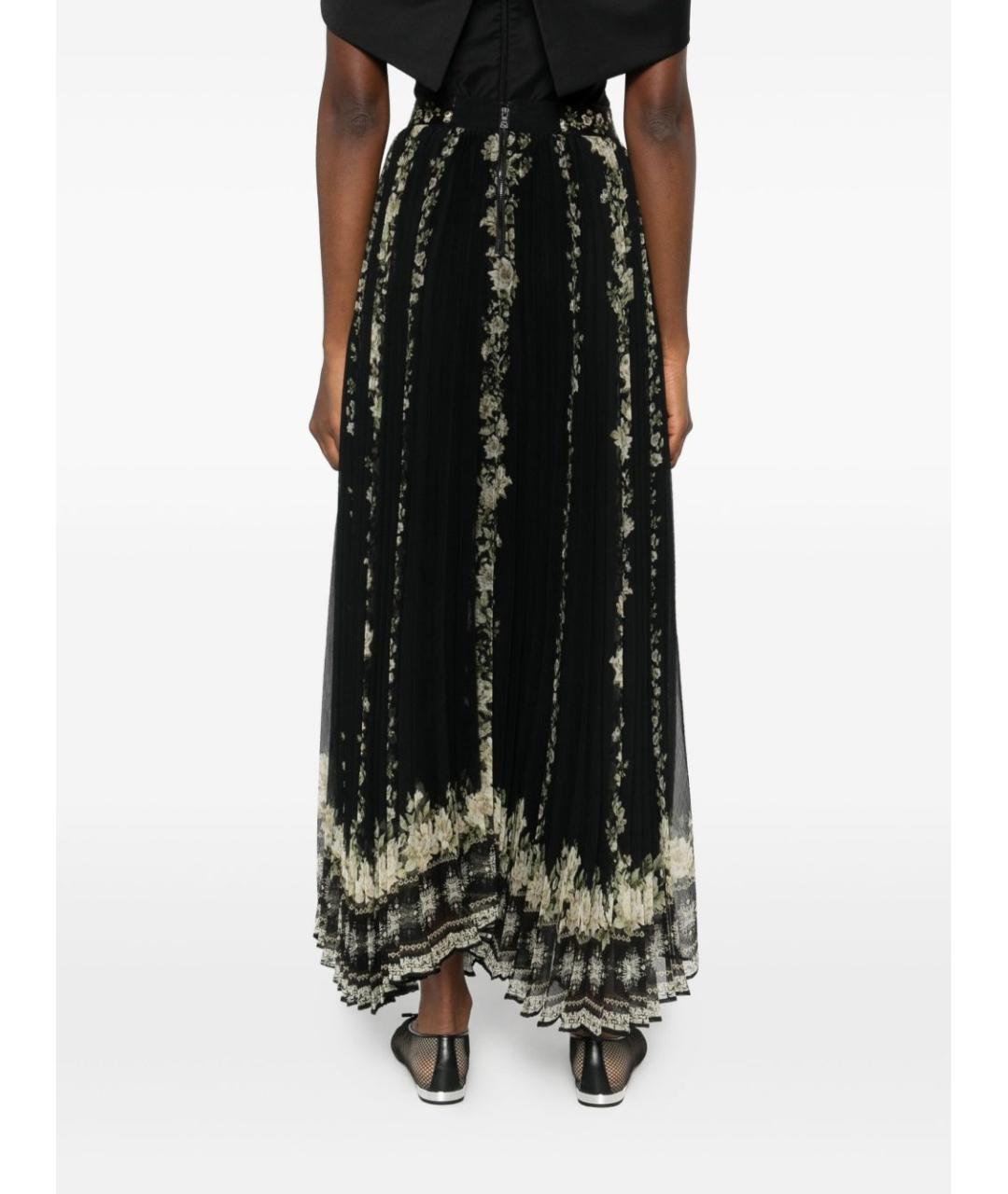 ALICE+OLIVIA Черная полиэстеровая юбка макси, фото 2