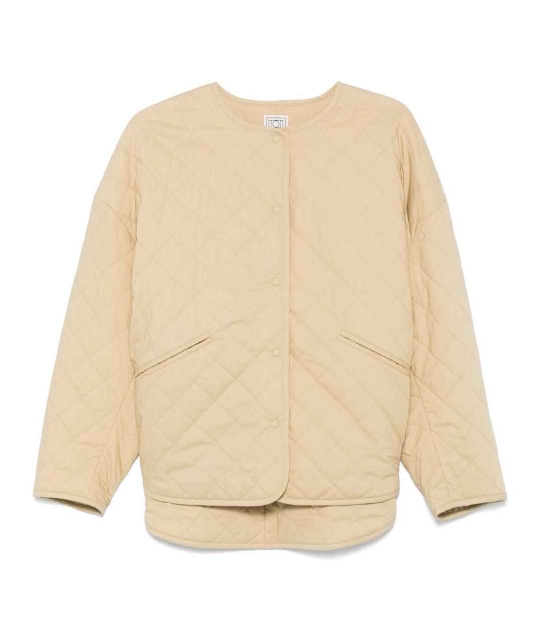 TOTEME Бежевая полиэстеровая куртка, фото 1