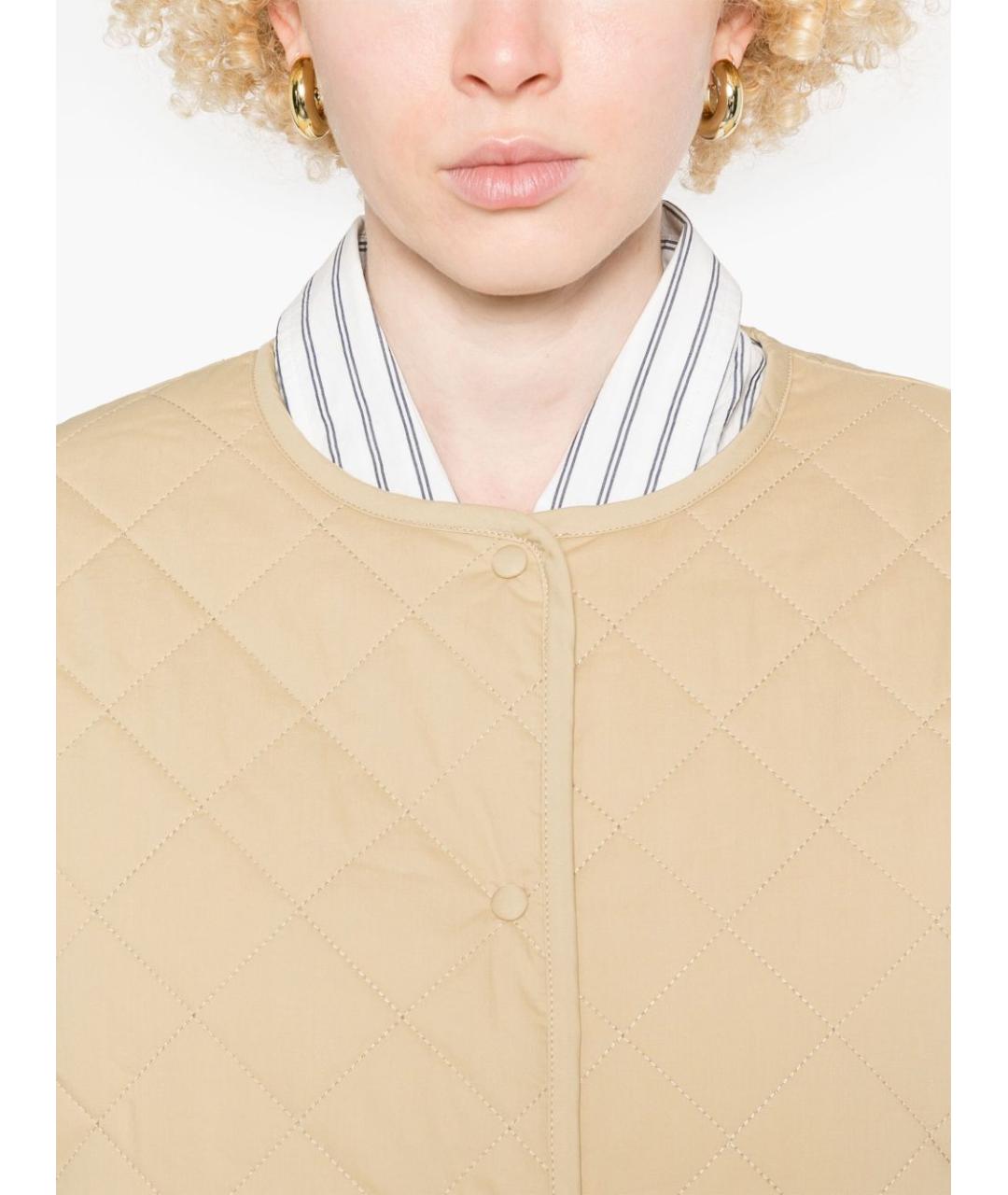 TOTEME Бежевая полиэстеровая куртка, фото 4