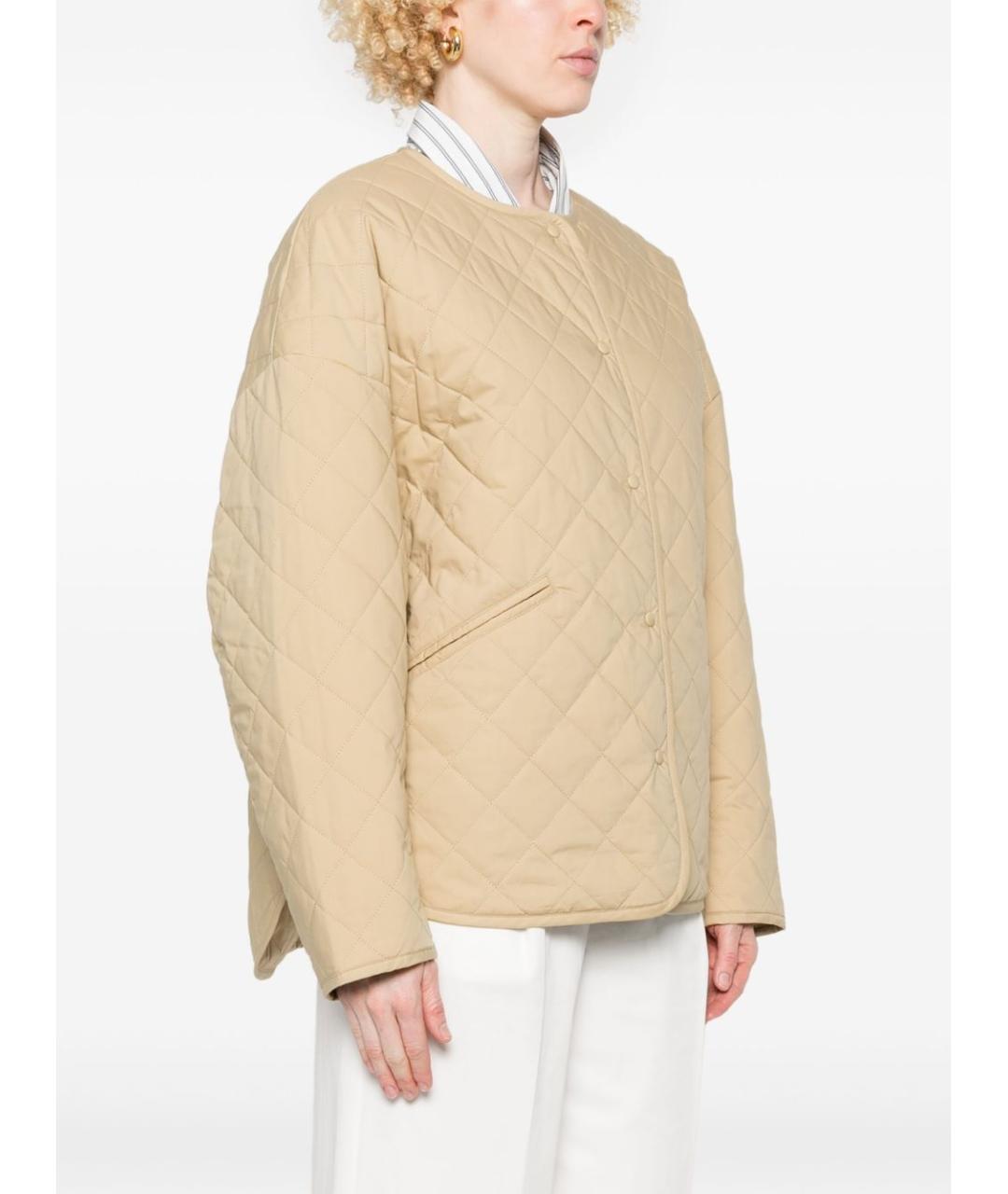 TOTEME Бежевая полиэстеровая куртка, фото 2