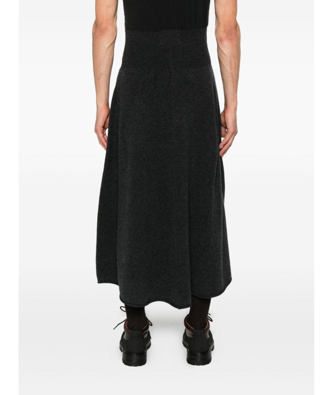 EXTREME CASHMERE Серая юбка макси, фото 5