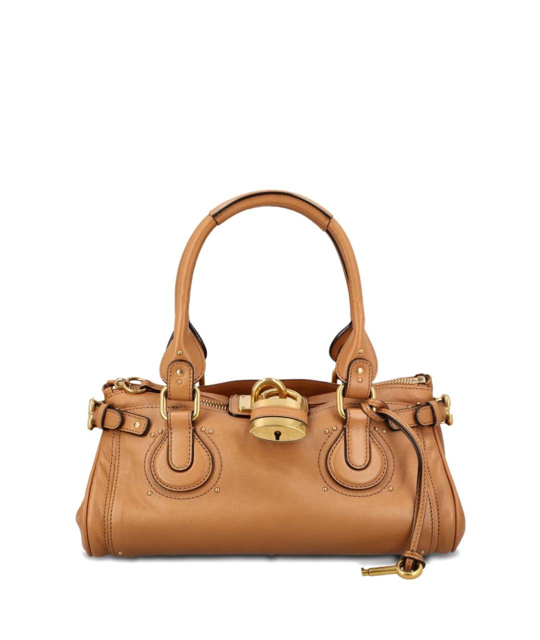 CHLOE Коричневая кожаная сумка тоут, фото 1