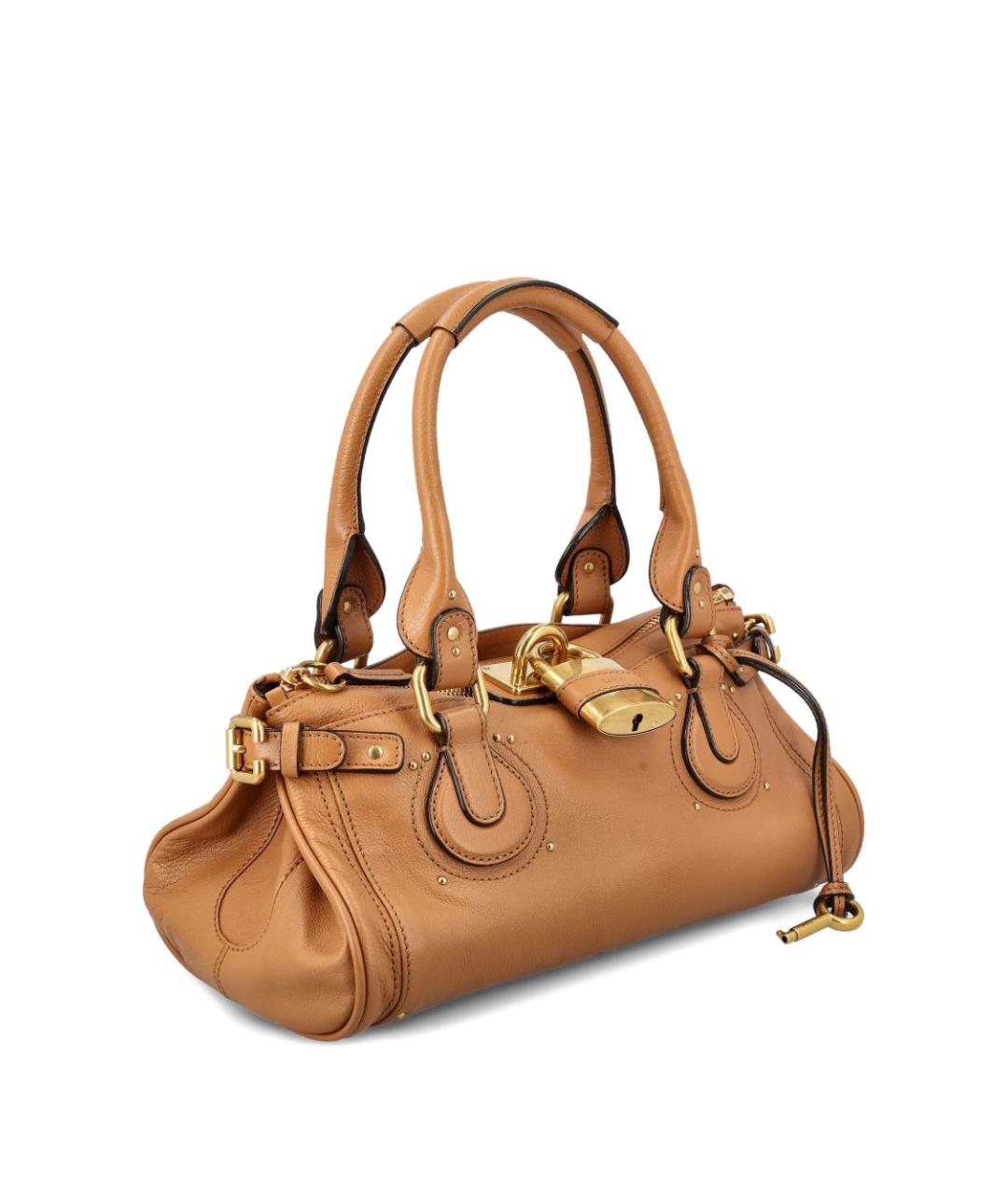 CHLOE Коричневая кожаная сумка тоут, фото 4