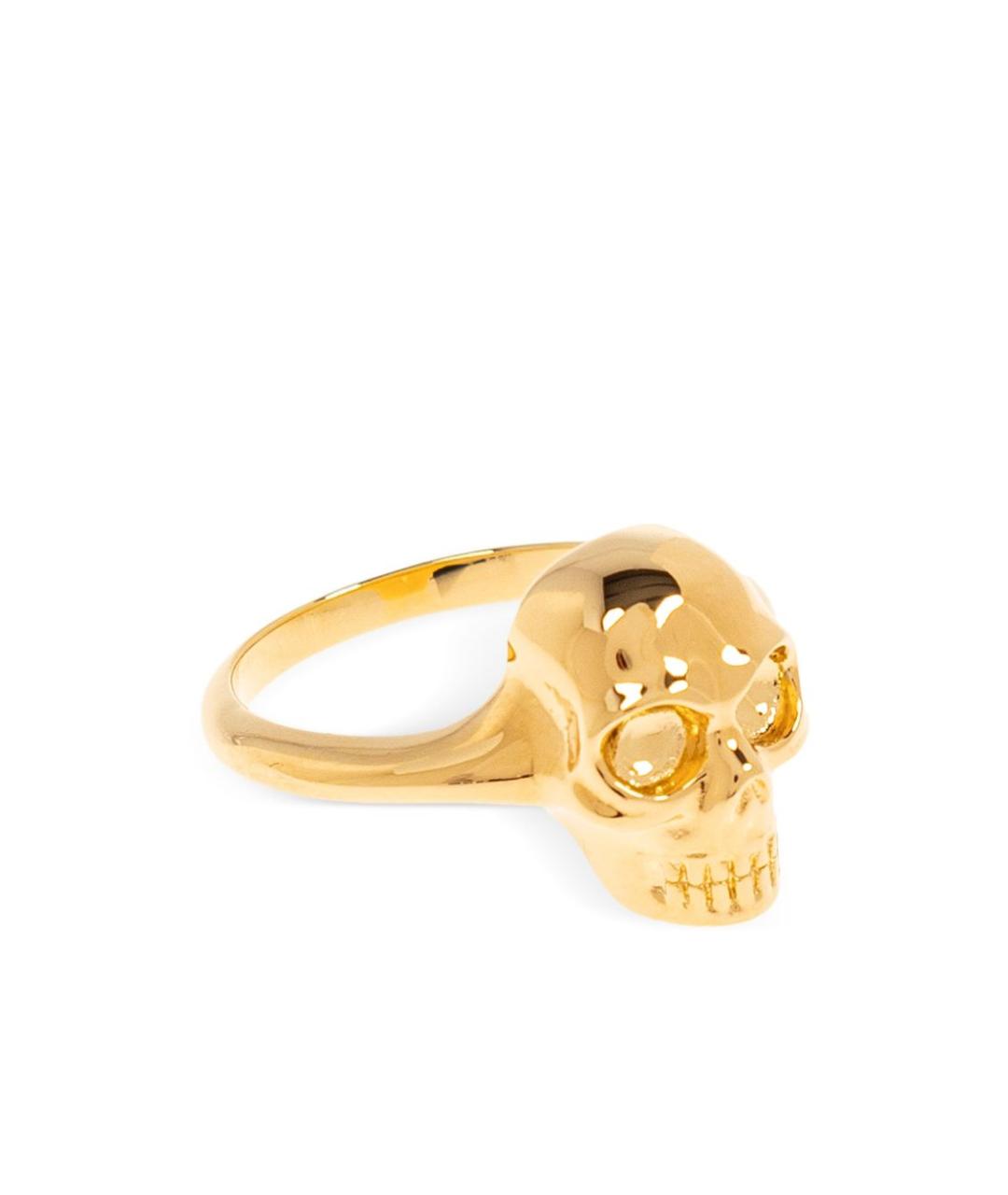 ALEXANDER MCQUEEN Золотое металлическое кольцо, фото 4