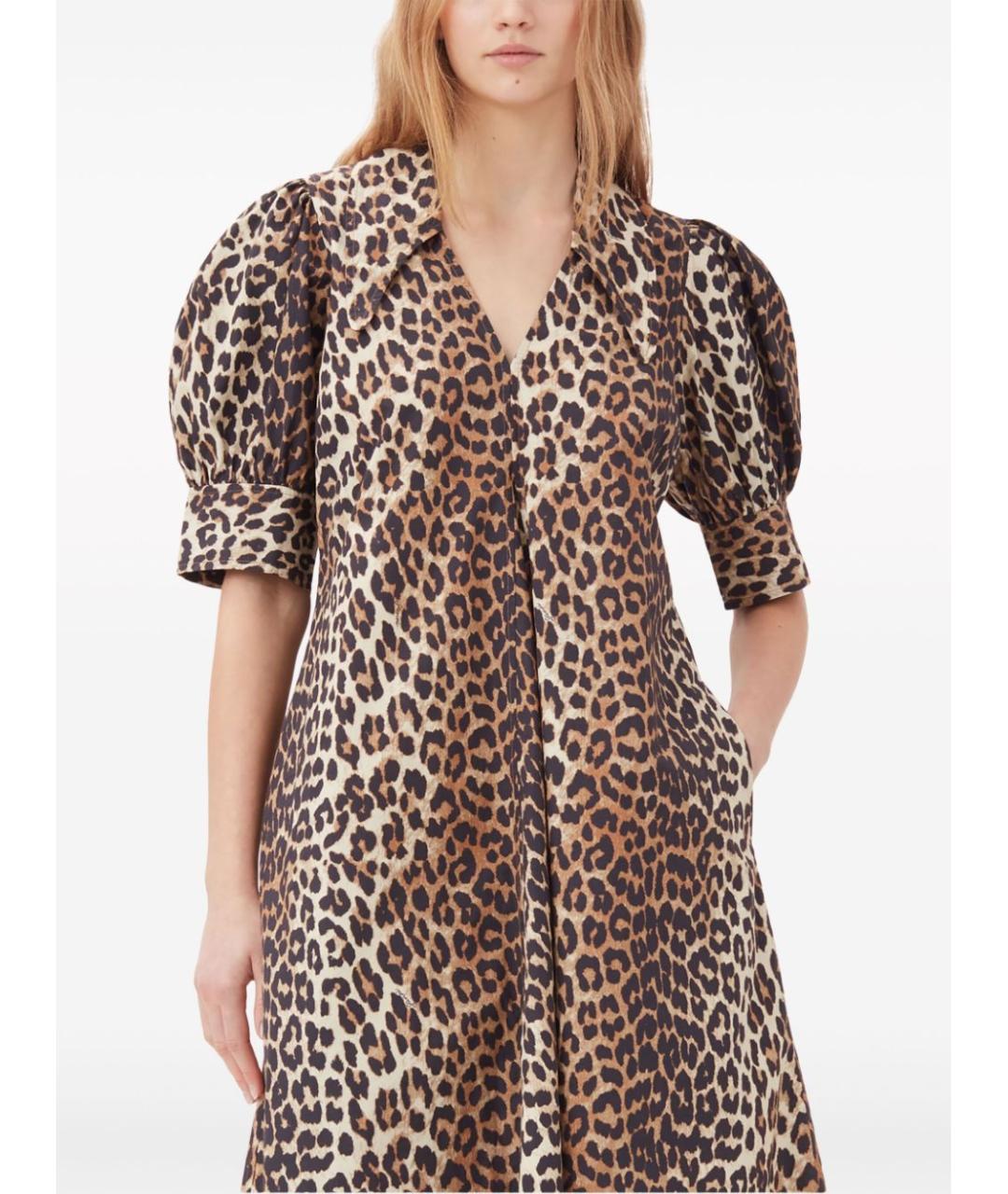 GANNI Мульти хлопковое платье, фото 4