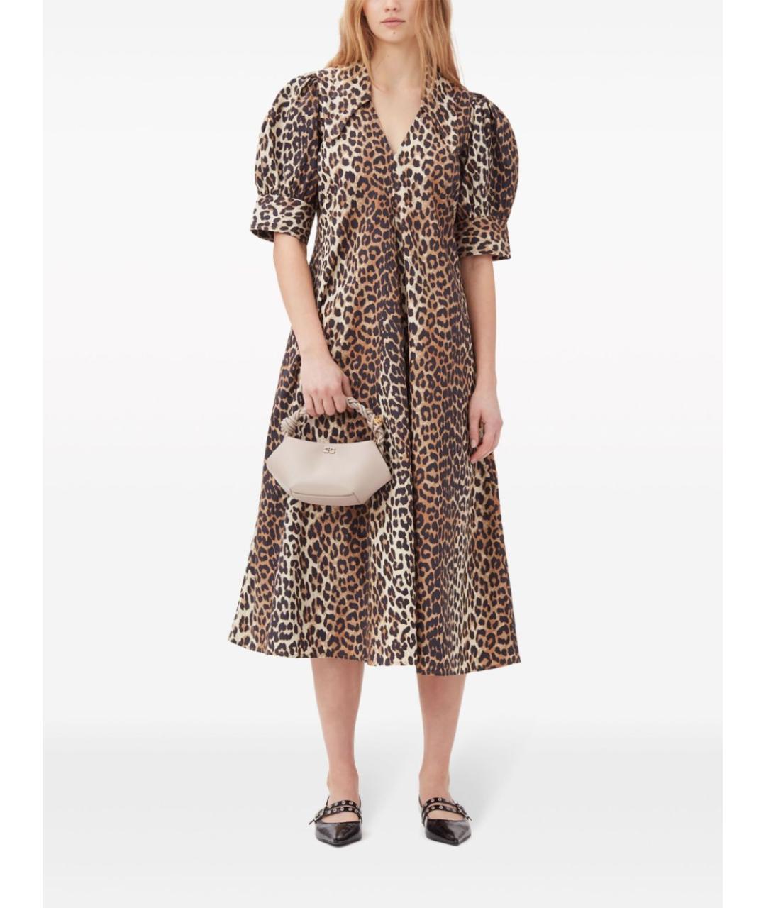 GANNI Мульти хлопковое платье, фото 5