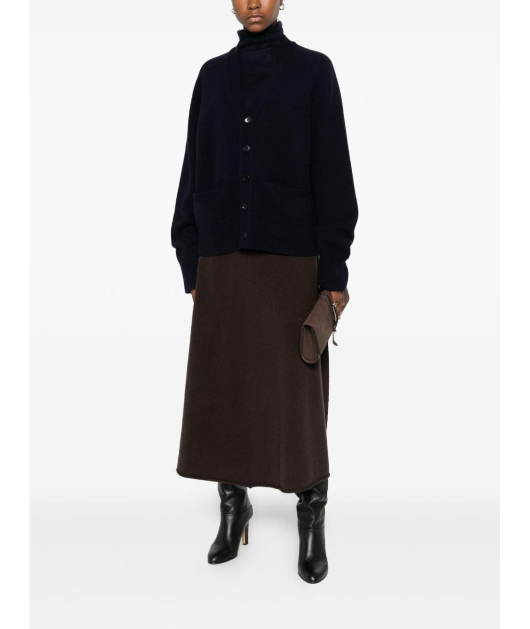 EXTREME CASHMERE Черный кашемировый кардиган, фото 3