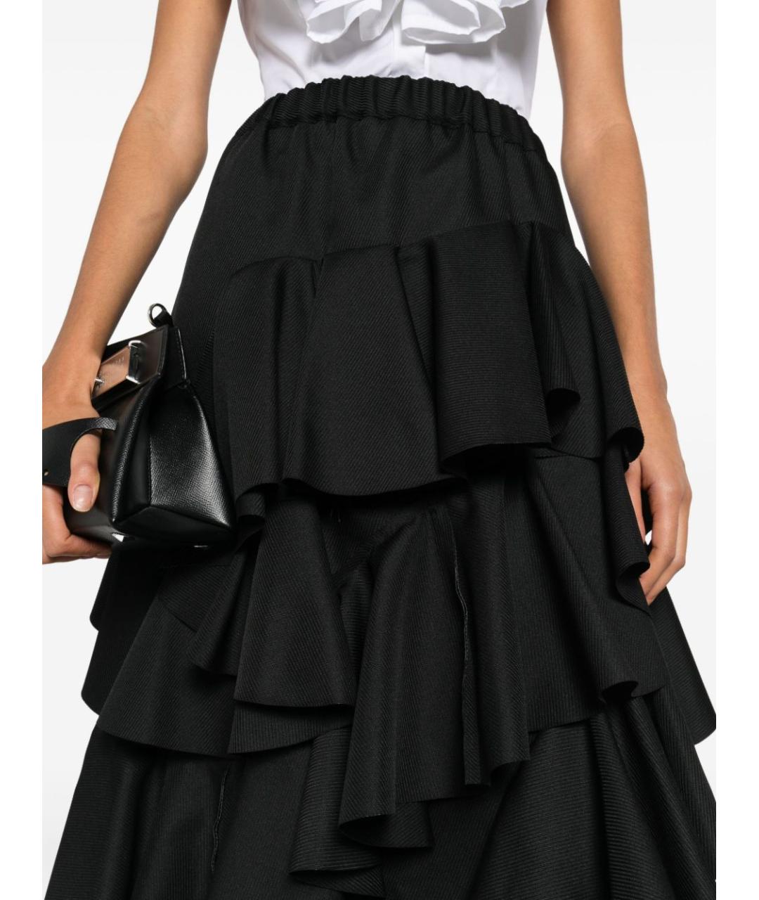 COMME DES GARÇONS Черная юбка миди, фото 4