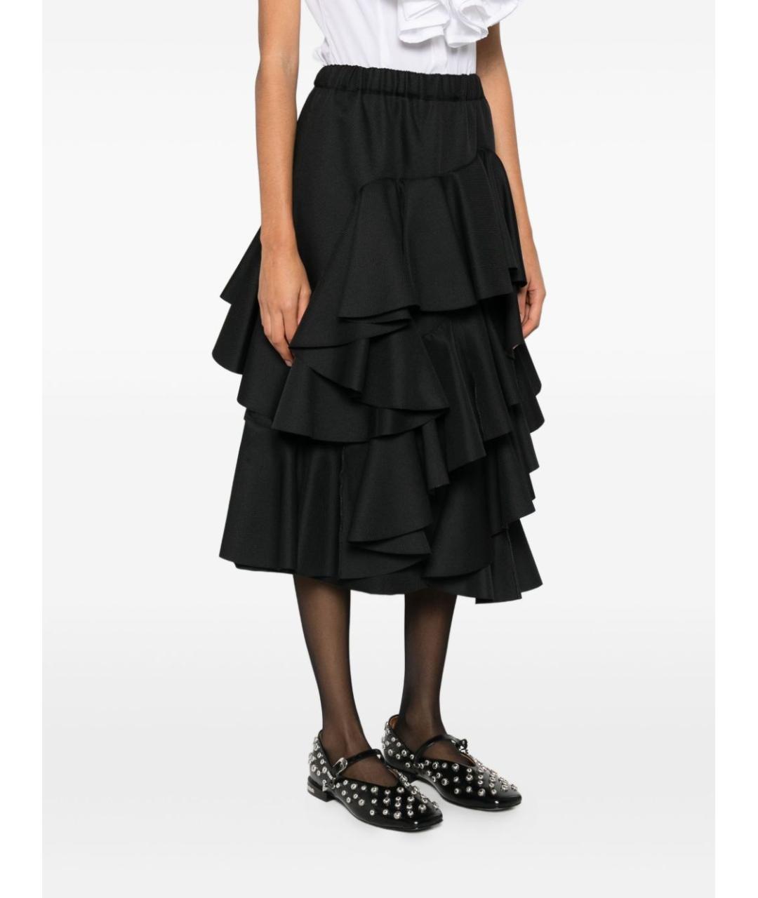 COMME DES GARÇONS Черная юбка миди, фото 2