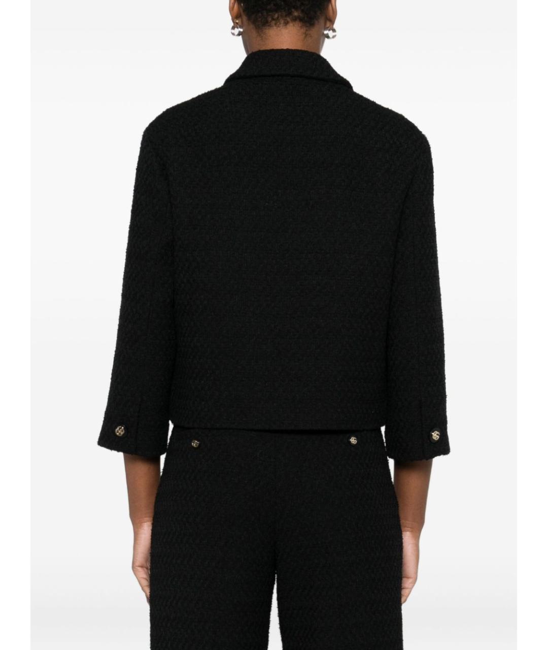GUCCI Черный шерстяной жакет/пиджак, фото 4