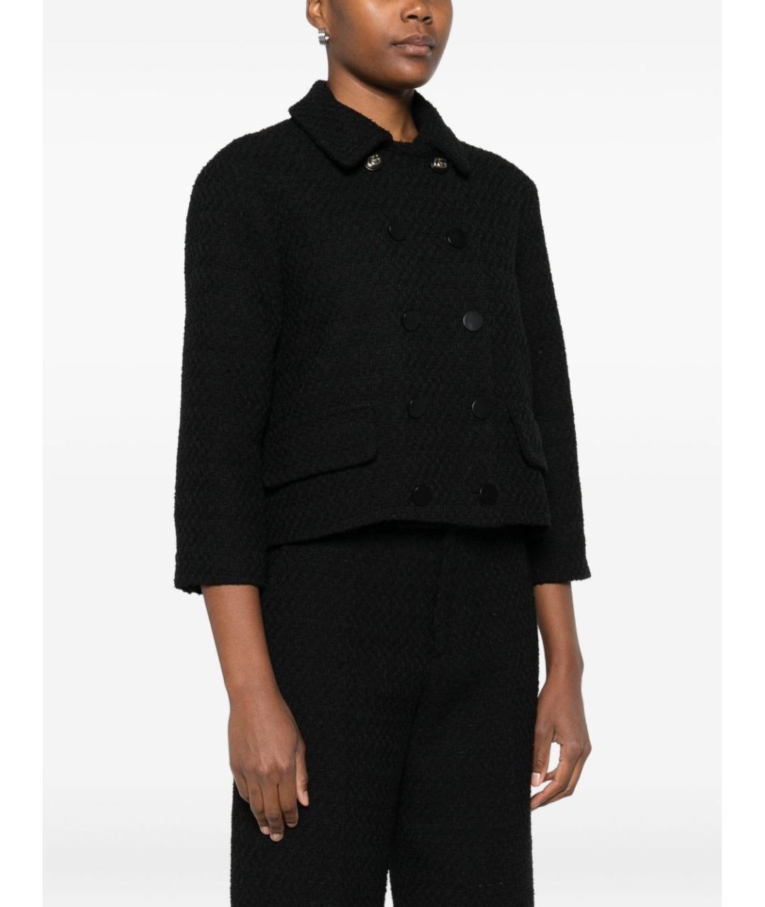 GUCCI Черный шерстяной жакет/пиджак, фото 2