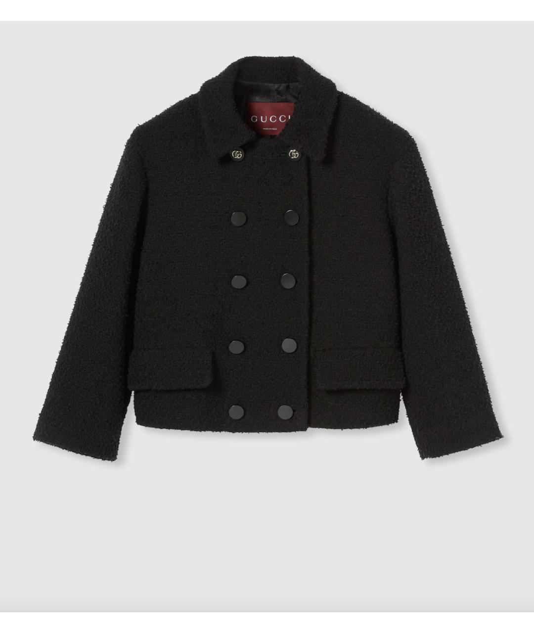 GUCCI Черный шерстяной жакет/пиджак, фото 6