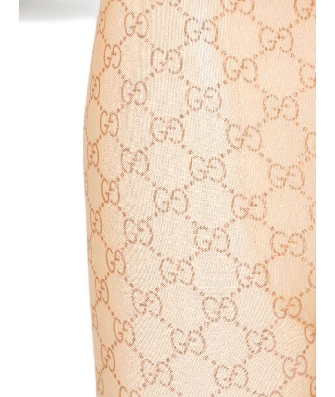 GUCCI Бежевые носки, чулки и колготы, фото 3