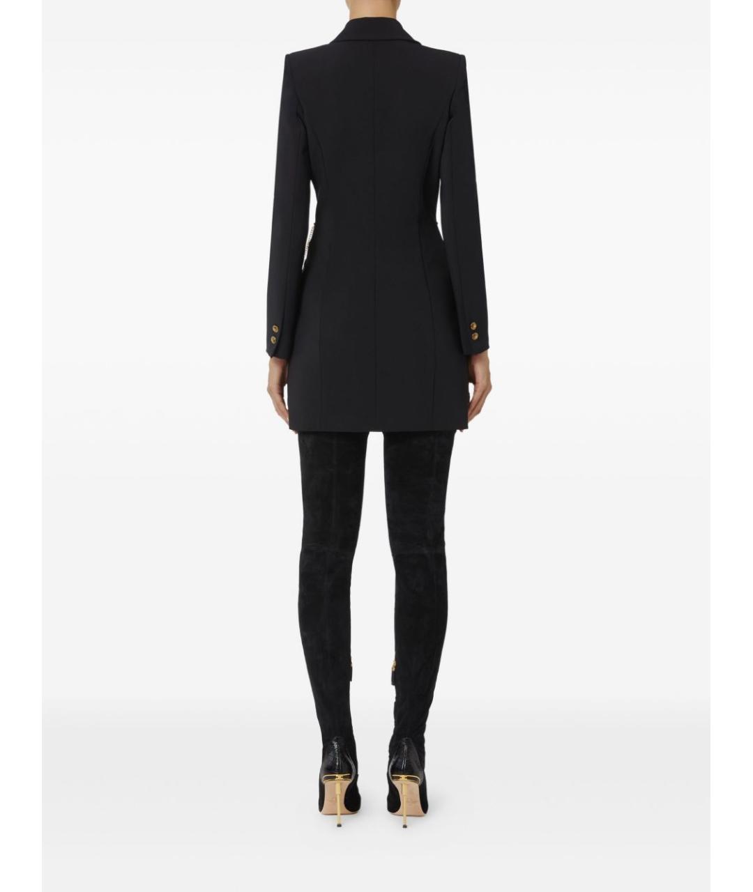 ELISABETTA FRANCHI Черное полиэстеровое платье, фото 2