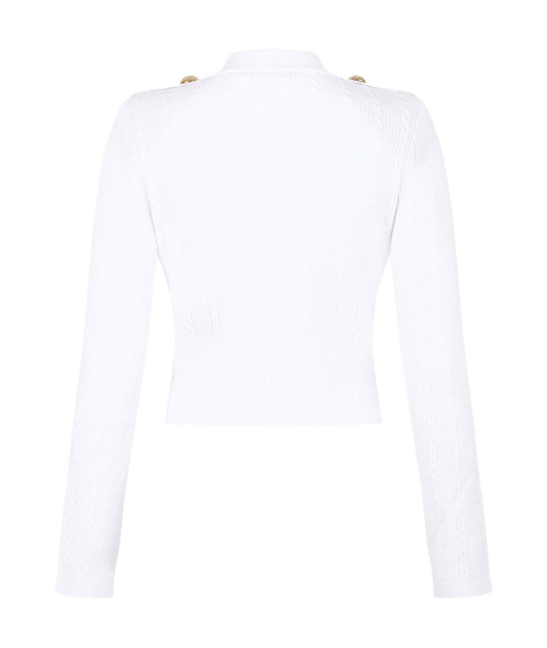 BALMAIN Белый вискозный кардиган, фото 4