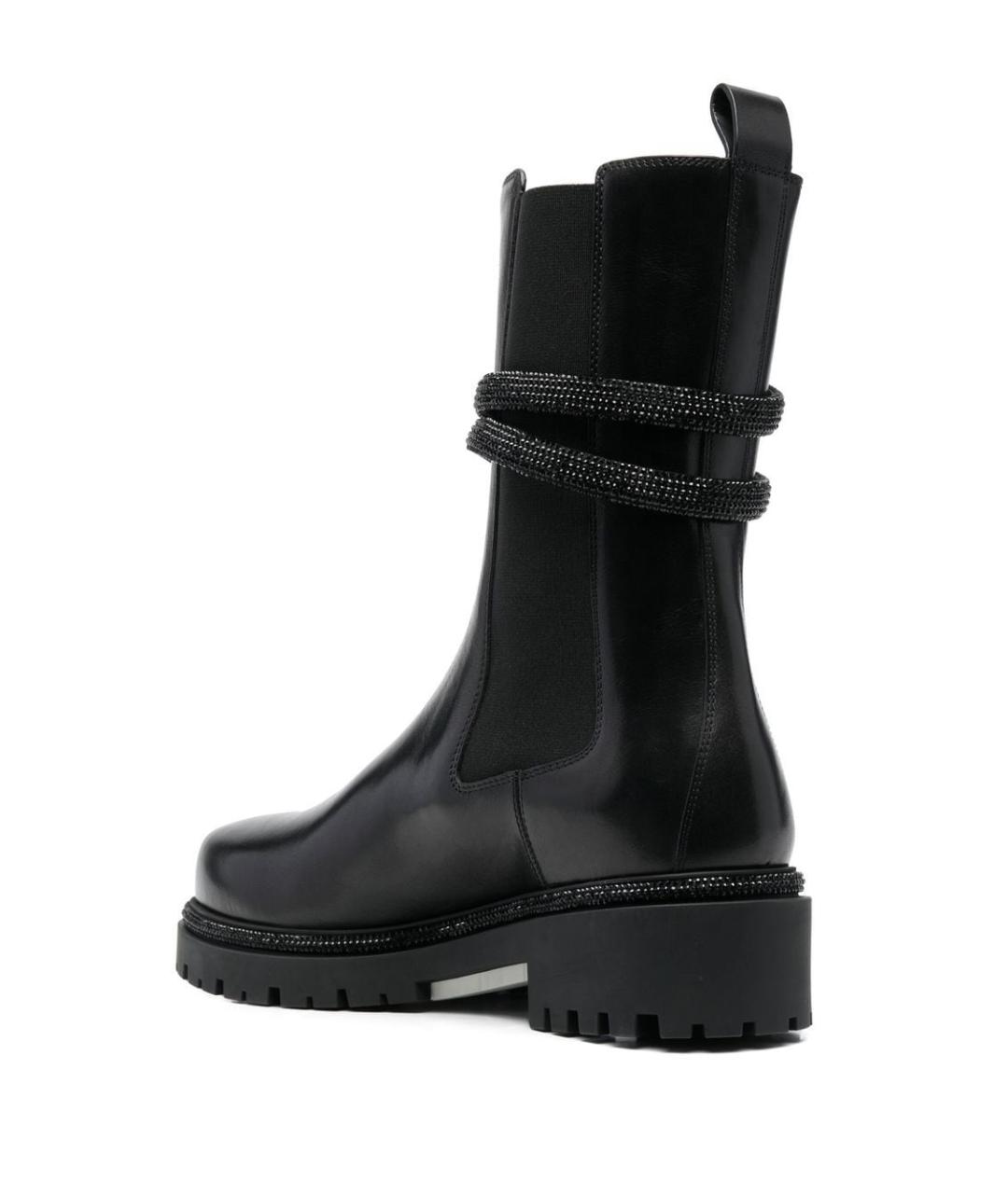 RENE CAOVILLA Черные кожаные ботинки, фото 3