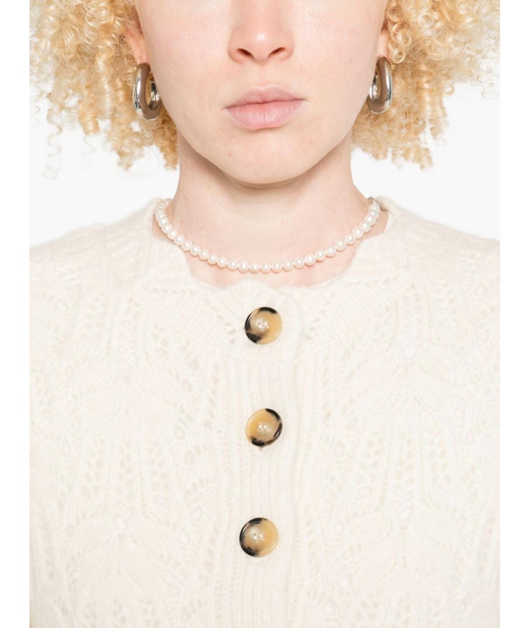 ISABEL MARANT ETOILE Бежевый шерстяной кардиган, фото 3