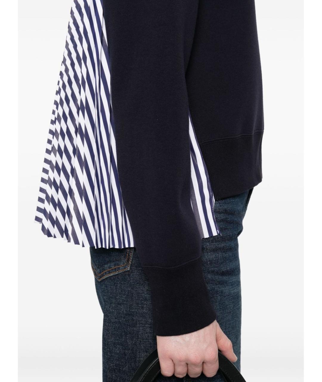 SACAI Синий хлопковый джемпер / свитер, фото 4