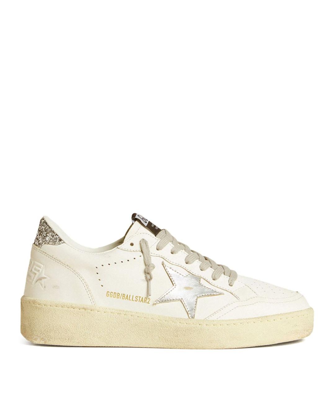 GOLDEN GOOSE DELUXE BRAND Белые кожаные кеды, фото 1