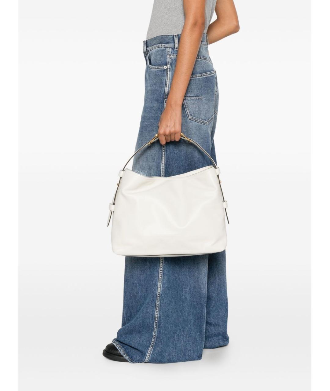 GUCCI Белая кожаная сумка через плечо, фото 2