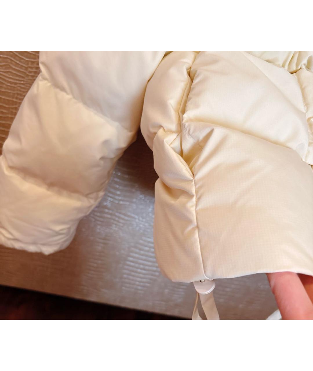 JIL SANDER Желтый хлопковый пуховик, фото 3