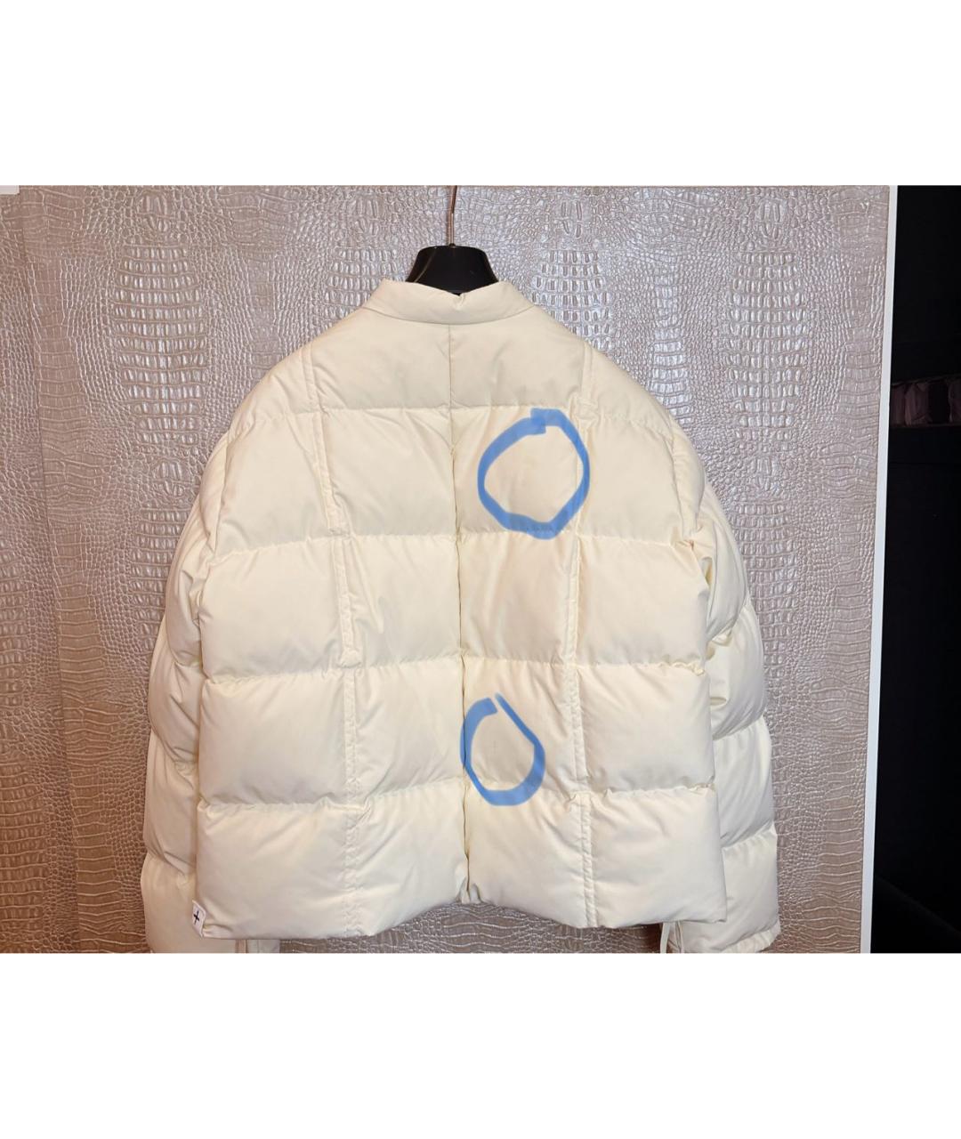 JIL SANDER Желтый хлопковый пуховик, фото 7