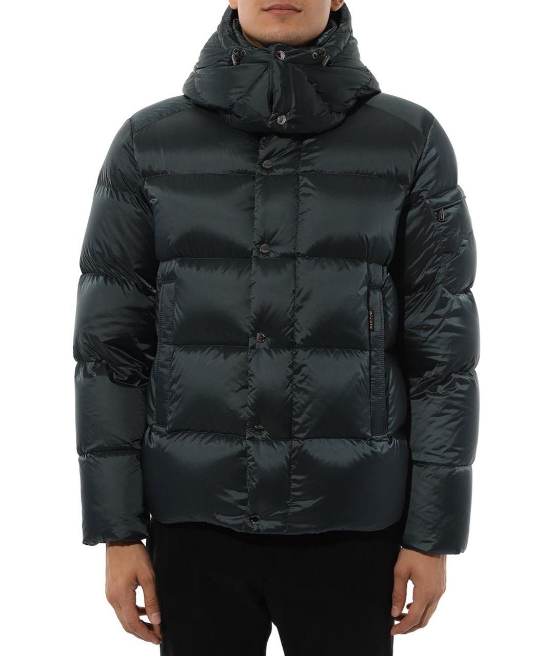 MOORER Зеленый полиамидовый пуховик, фото 2