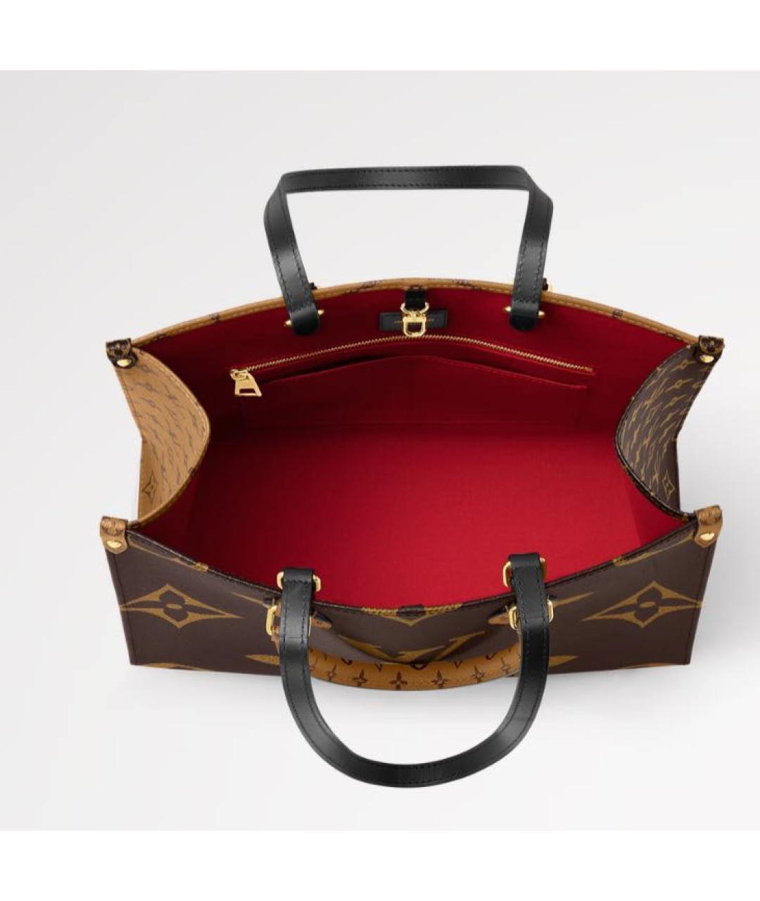 LOUIS VUITTON Коричневая сумка тоут, фото 4