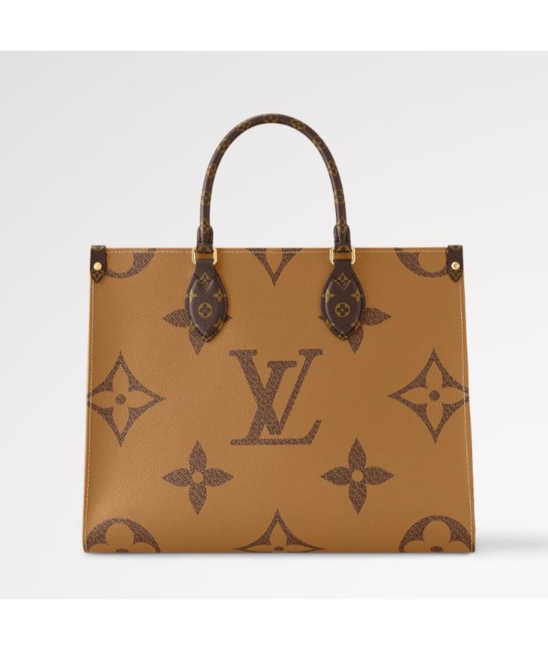 LOUIS VUITTON Коричневая сумка тоут, фото 3