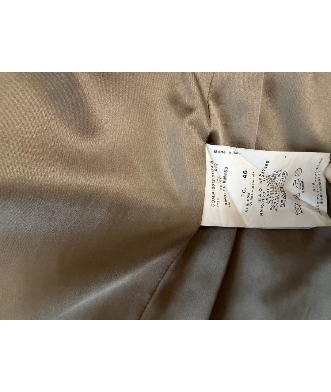 EMPORIO ARMANI Серое кашемировое пальто, фото 6