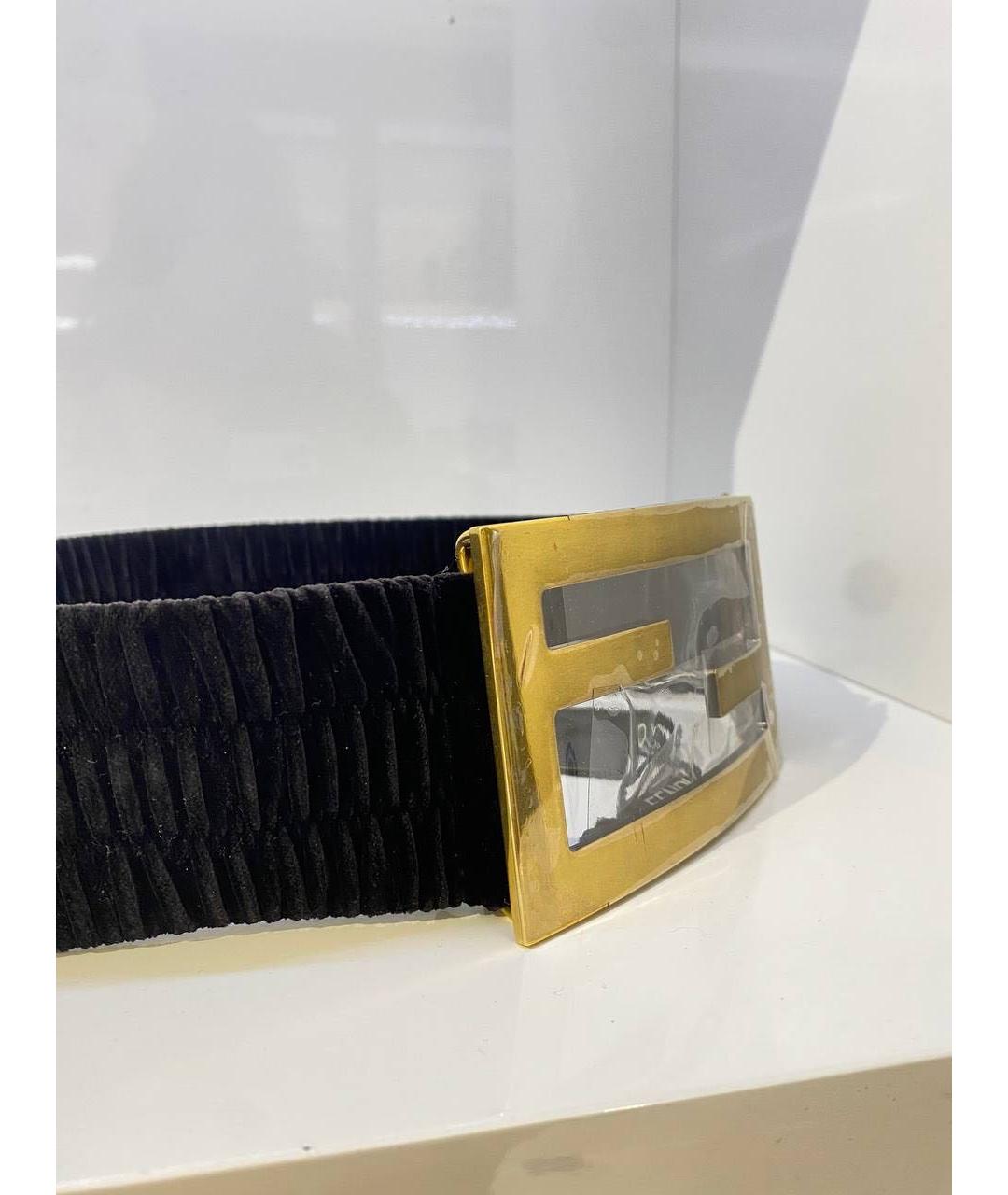 FENDI Черный ремень, фото 3