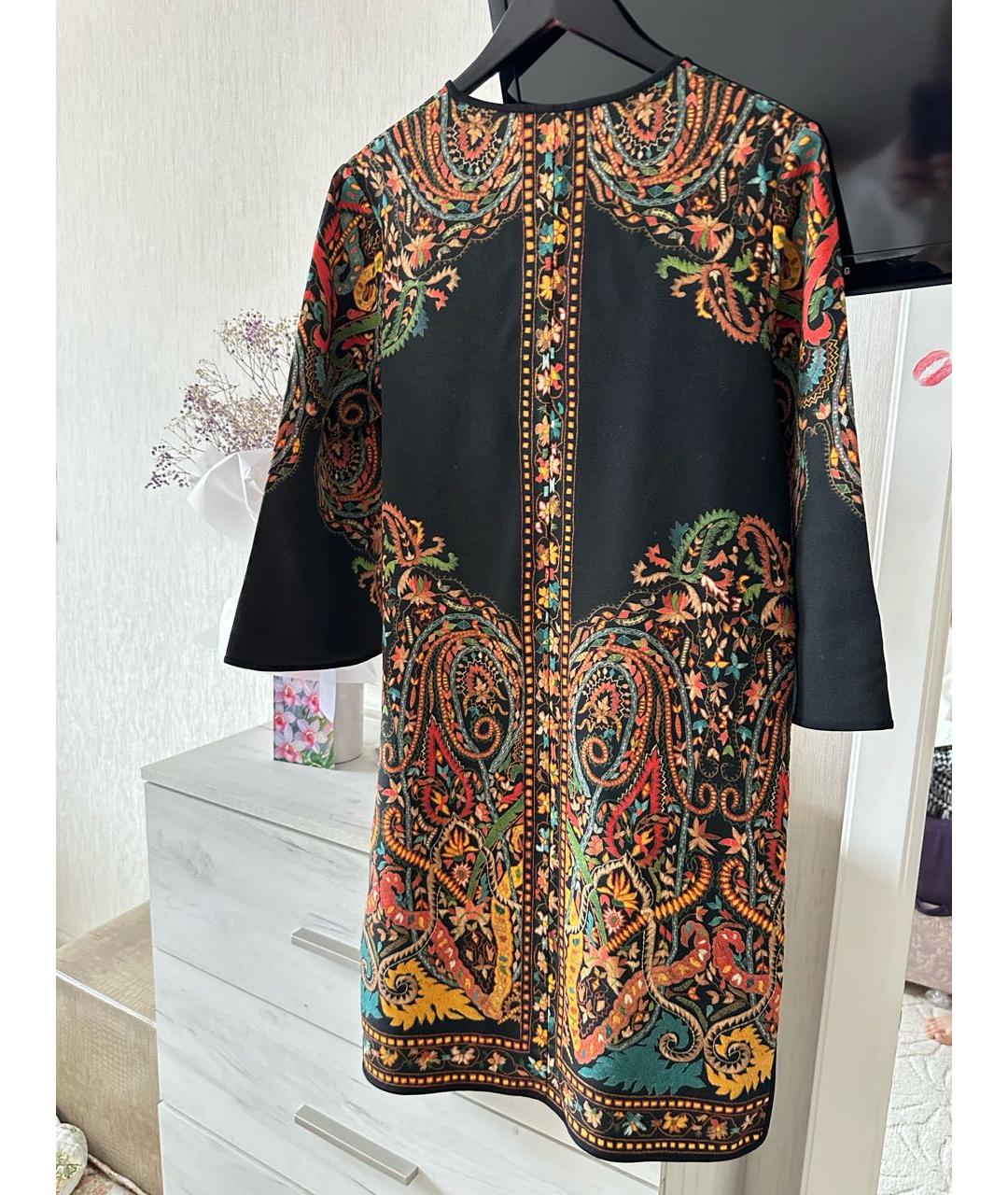 ETRO Мульти шерстяное повседневное платье, фото 2