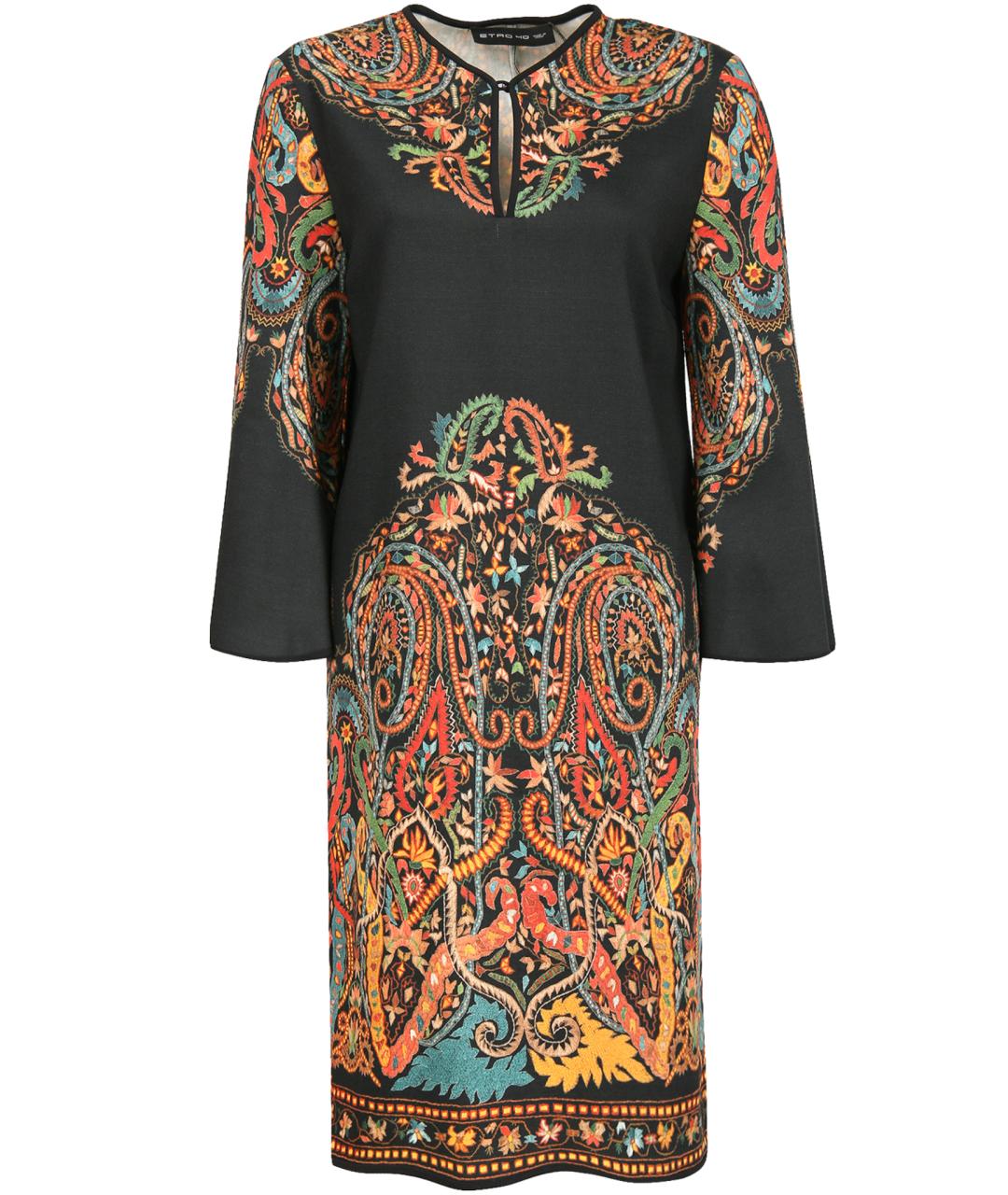 ETRO Мульти шерстяное повседневное платье, фото 1