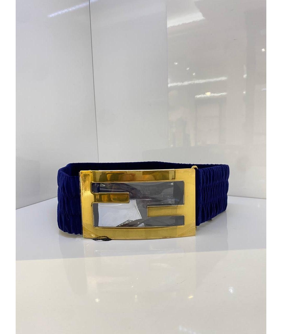 FENDI Синий ремень, фото 2