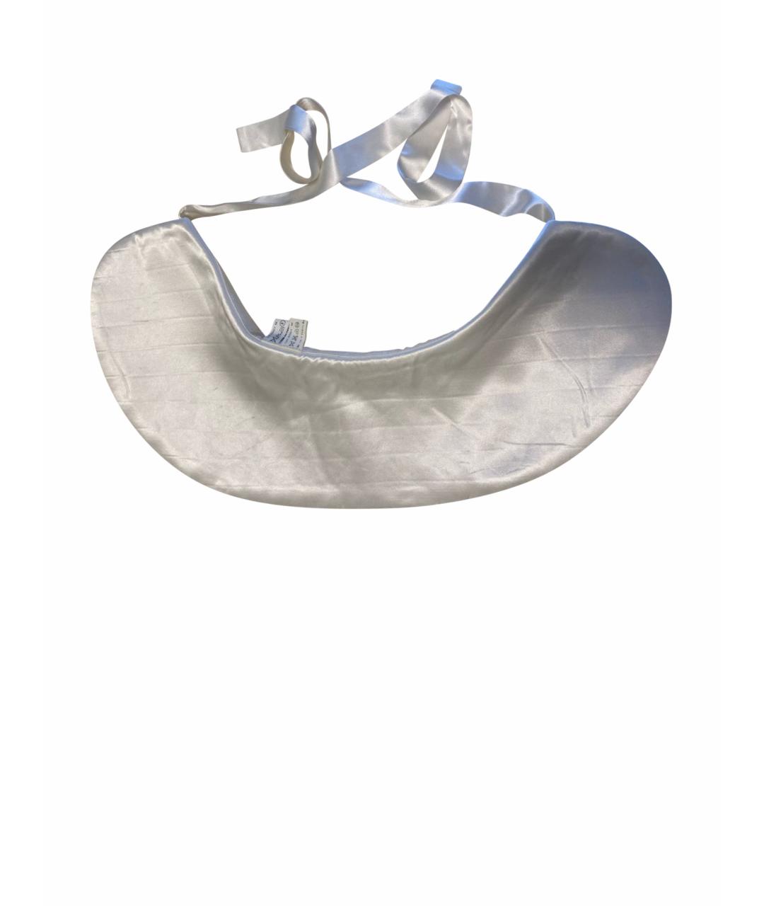 COMME DES GARÇONS Белый шелковый воротник, фото 1