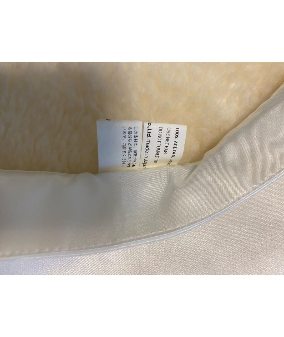 COMME DES GARÇONS Белый шелковый воротник, фото 6