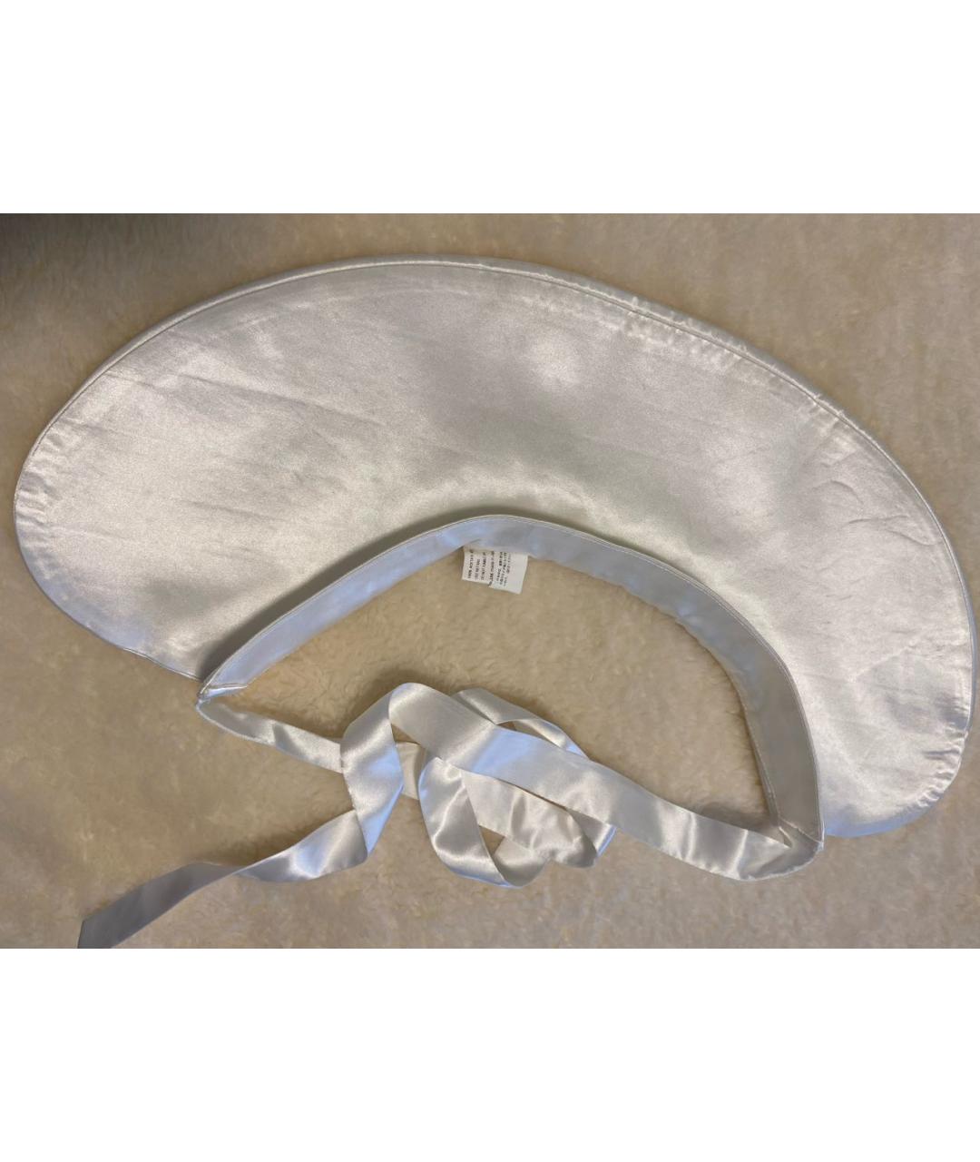 COMME DES GARÇONS Белый шелковый воротник, фото 5