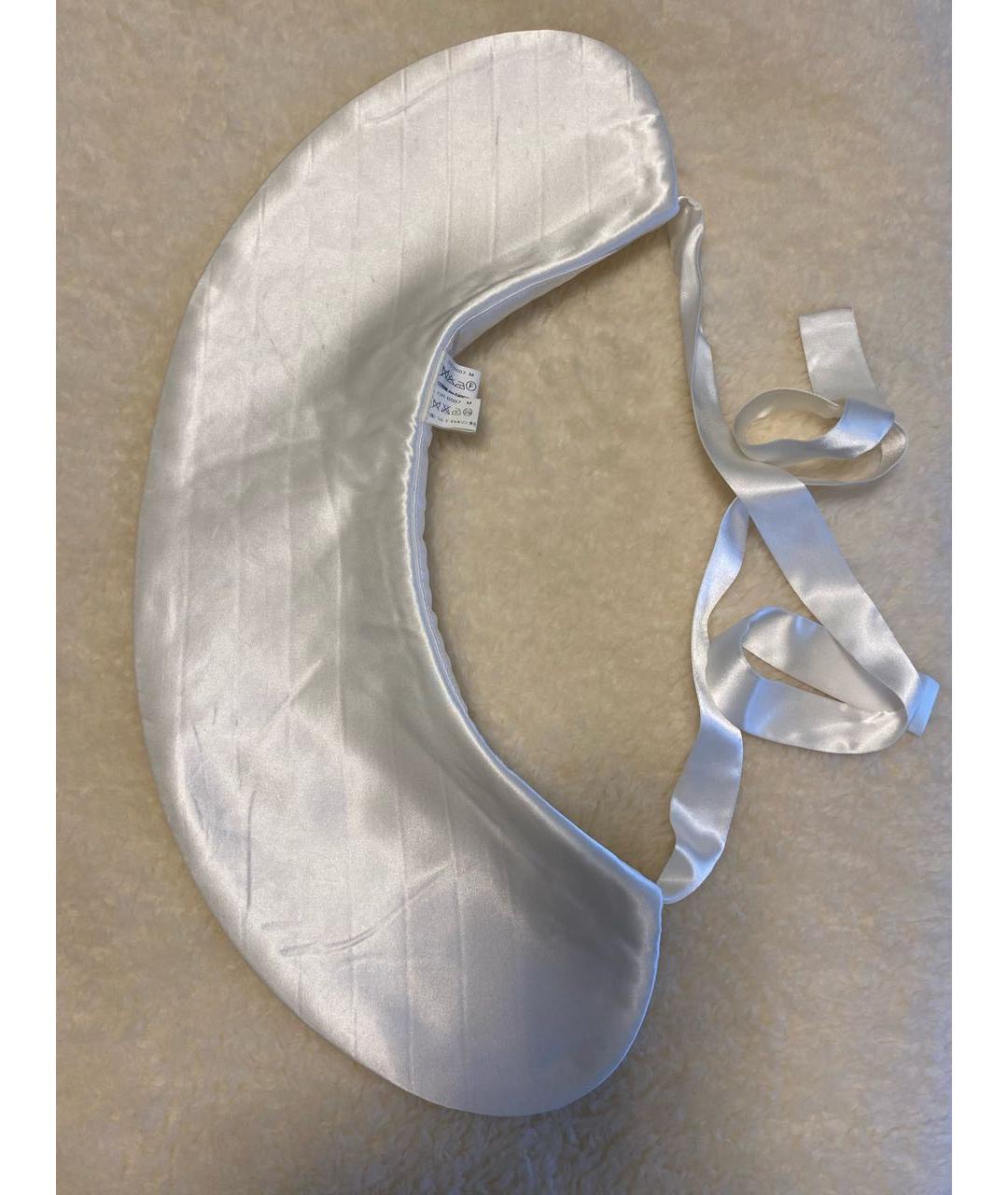 COMME DES GARÇONS Белый шелковый воротник, фото 7