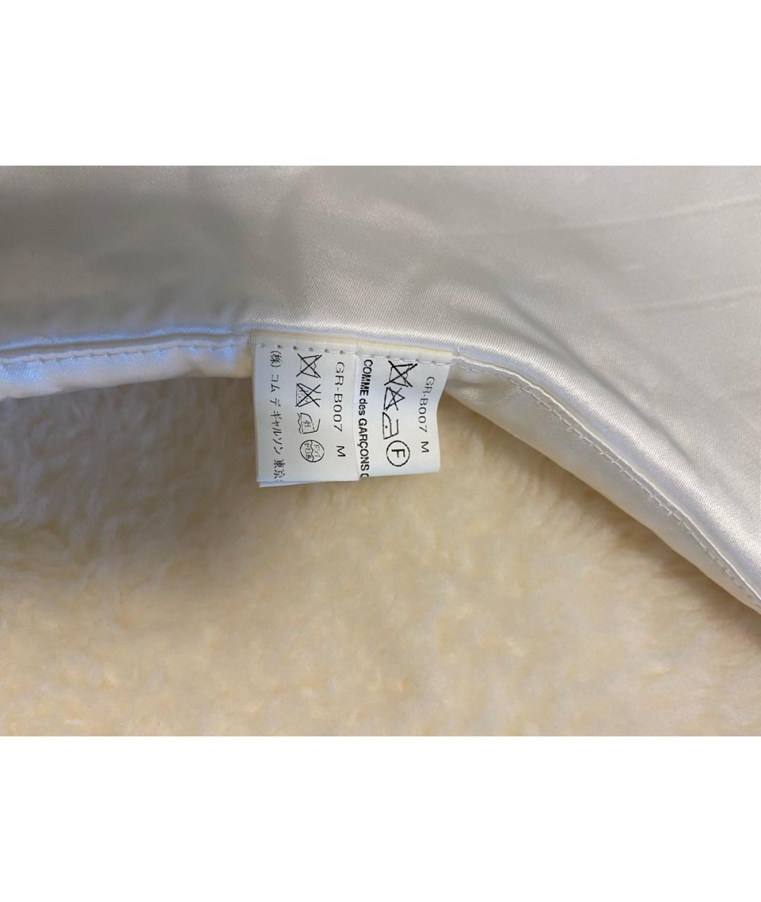 COMME DES GARÇONS Белый шелковый воротник, фото 4