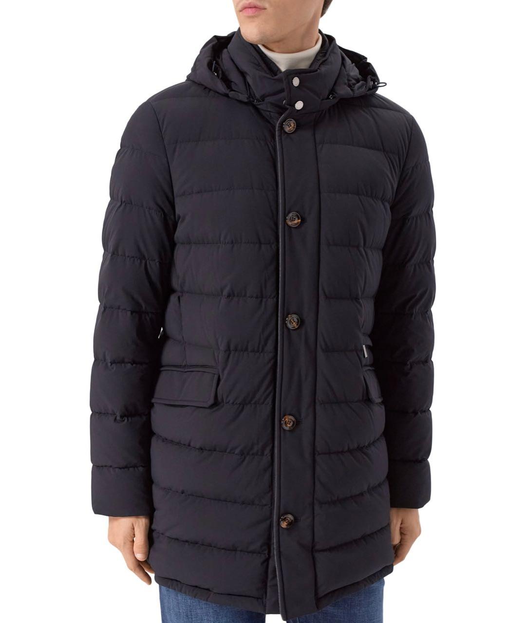 MOORER Темно-синий полиамидовый пуховик, фото 2