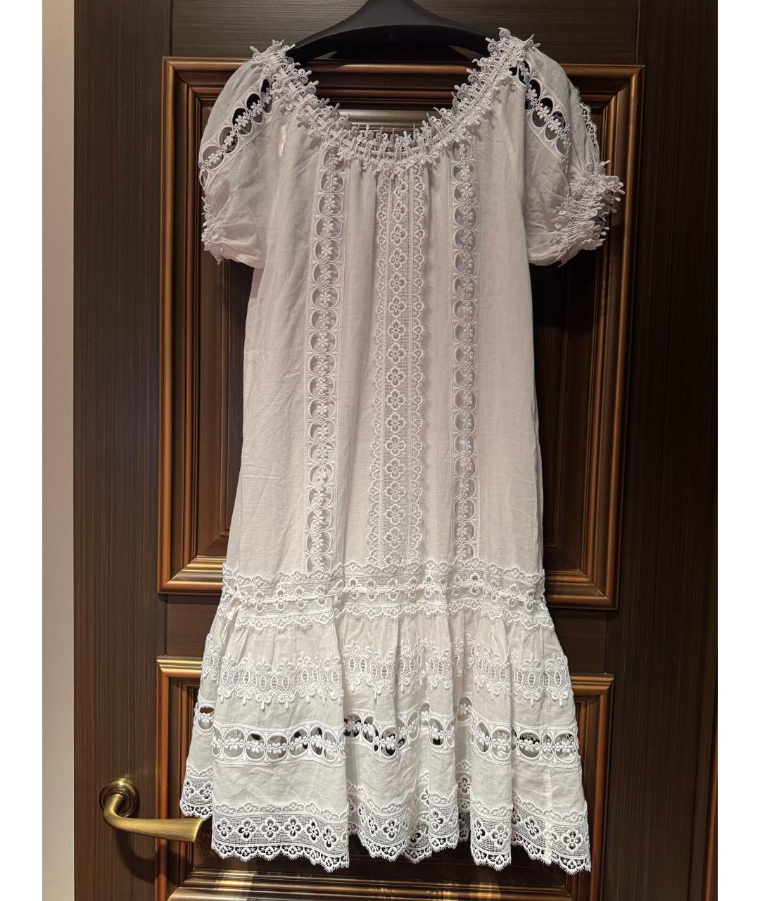 CHARO RUIZ Белое повседневное платье, фото 2