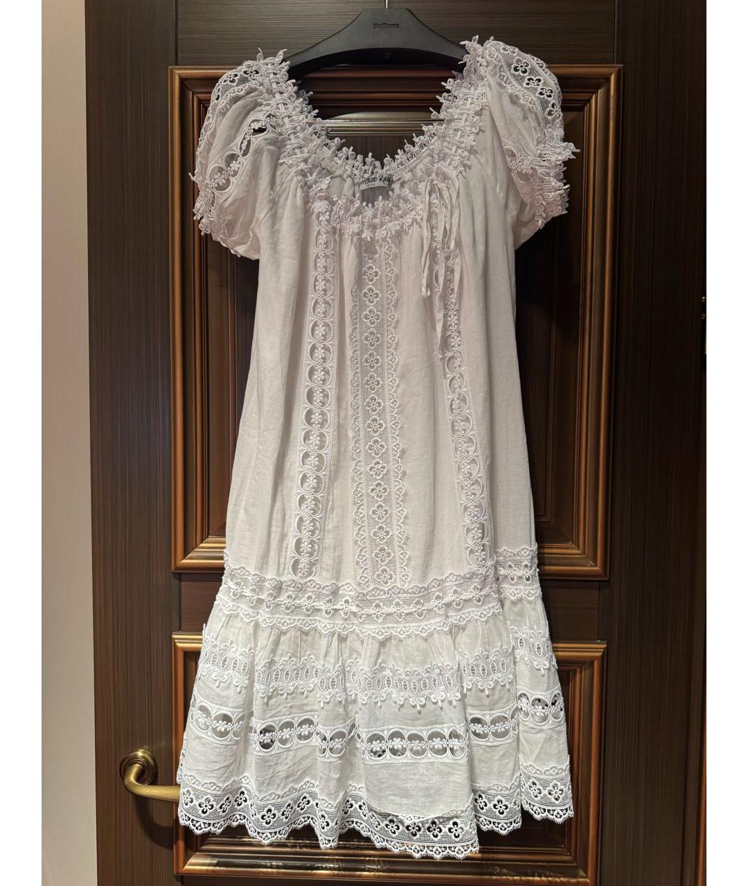 CHARO RUIZ Белое повседневное платье, фото 4