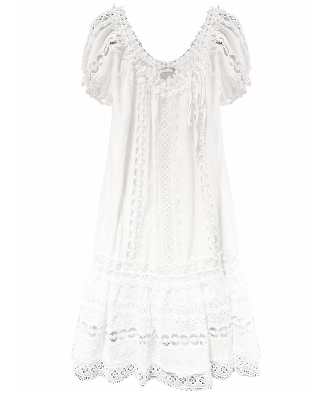 CHARO RUIZ Белое повседневное платье, фото 1