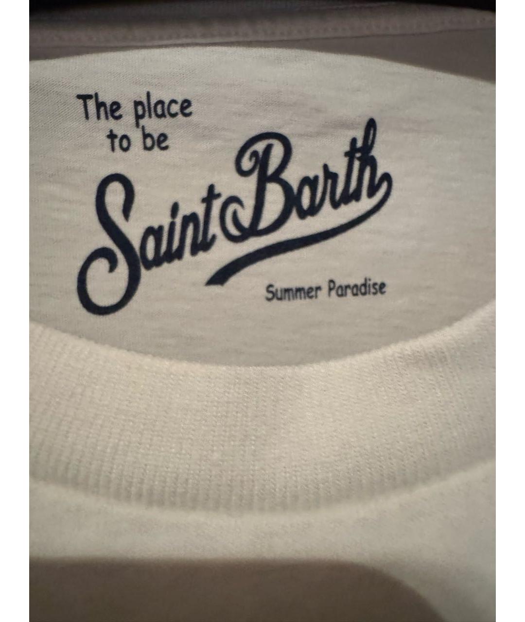 MC2 SAINT BARTH Белая хлопковая футболка, фото 3